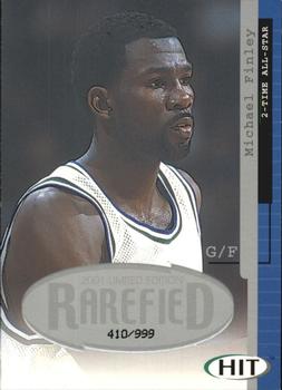 2001 SAGE HIT - Rarefied Silver #R7 Michael Finley Front
