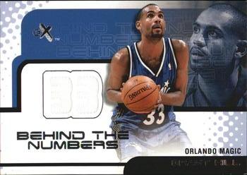 2001-02 E-X - Behind the Numbers Jerseys #NNO Grant Hill Front