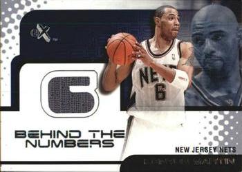 2001-02 E-X - Behind the Numbers Jerseys #NNO Kenyon Martin Front