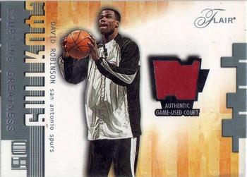 2001-02 Flair - Courting Greatness #NNO David Robinson Front