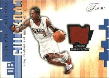 2001-02 Flair - Courting Greatness #NNO Allen Iverson Front