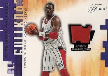 2001-02 Flair - Courting Greatness #NNO Hakeem Olajuwon Front