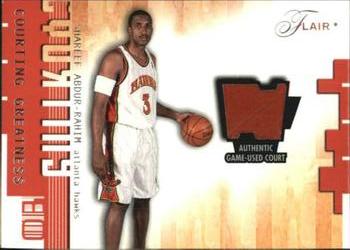 2001-02 Flair - Courting Greatness #NNO Shareef Abdur-Rahim Front