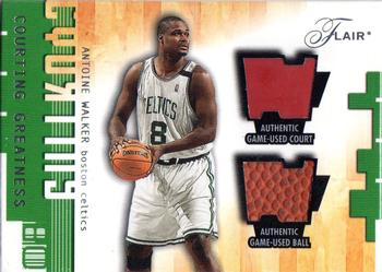 2001-02 Flair - Courting Greatness Ball and Court #NNO Antoine Walker Front