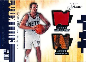 2001-02 Flair - Courting Greatness Ball and Court #NNO Jason Kidd Front
