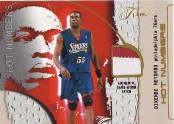 2001-02 Flair - Hot Numbers #NNO Dikembe Mutombo Front