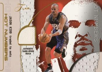 2001-02 Flair - Hot Numbers #NNO Jason Kidd Front