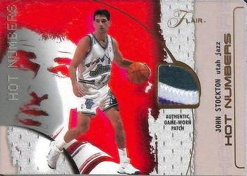 2001-02 Flair - Hot Numbers #NNO John Stockton Front