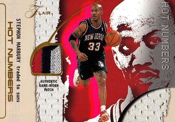 2001-02 Flair - Hot Numbers #NNO Stephon Marbury Front
