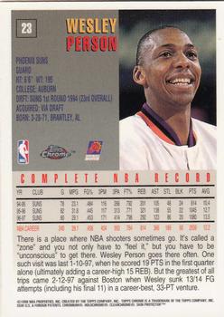 1997-98 Topps Chrome #23 Wesley Person Back