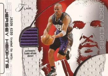 2001-02 Flair - Jersey Heights #NNO Jason Kidd Front