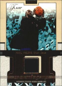 2001-02 Flair - Warming Up #NNO Karl Malone Front
