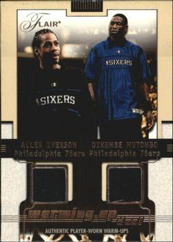 2001-02 Flair - Warming Up Dual #NNO Allen Iverson / Dikembe Mutombo Front