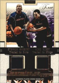 2001-02 Flair - Warming Up Dual #NNO Stephon Marbury / Mike Bibby Front