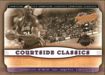2001-02 Fleer Authentix - Courtside Classics #14 CC Shaquille O'Neal Front
