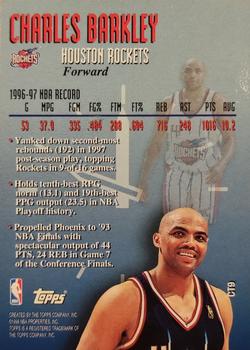 1997-98 Topps - Clutch Time #CT9 Charles Barkley Back