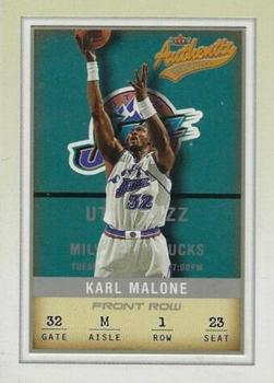 2001-02 Fleer Authentix - Front Row Parallel #32 Karl Malone Front