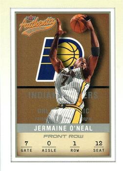 2001-02 Fleer Authentix - Front Row Parallel #49 Jermaine O'Neal Front