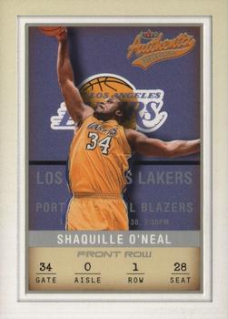 2001-02 Fleer Authentix - Front Row Parallel #89 Shaquille O'Neal Front
