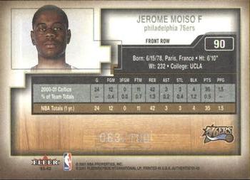 2001-02 Fleer Authentix - Front Row Parallel #90 Jerome Moiso Back