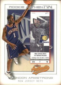 2001-02 Fleer Authentix - Front Row Parallel #119 Brandon Armstrong Front
