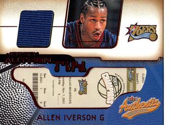 2001-02 Fleer Authentix - Jersey Authentix Ripped #JA-AI Allen Iverson Front