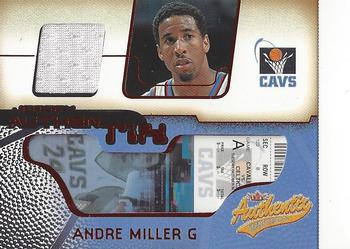 2001-02 Fleer Authentix - Jersey Authentix Ripped #JA-AM Andre Miller Front