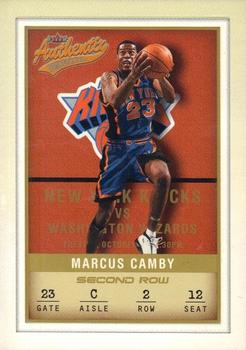 2001-02 Fleer Authentix - Second Row Parallel #19 Marcus Camby Front