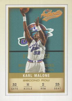 2001-02 Fleer Authentix - Second Row Parallel #32 Karl Malone Front