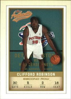 2001-02 Fleer Authentix - Second Row Parallel #58 Clifford Robinson Front