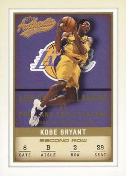 2001-02 Fleer Authentix - Second Row Parallel #60 Kobe Bryant Front
