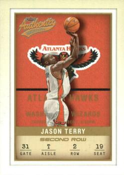 2001-02 Fleer Authentix - Second Row Parallel #80 Jason Terry Front