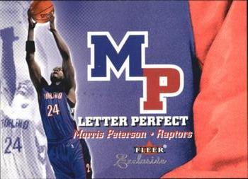 2001-02 Fleer Exclusive - Letter Perfect #23 LP Morris Peterson Front
