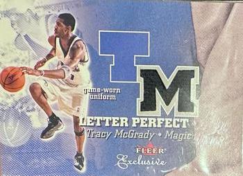 2001-02 Fleer Exclusive - Letter Perfect JV #TM-JV Tracy McGrady Front