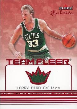 2001-02 Fleer Exclusive - Team Fleer #NNO Larry Bird Front