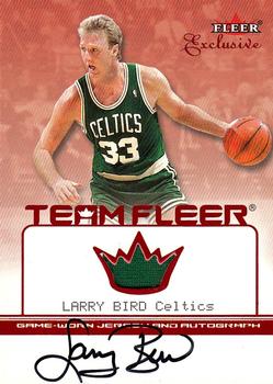 2001-02 Fleer Exclusive - Team Fleer #NNO Larry Bird Front