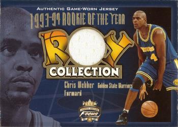2001-02 Fleer Focus - ROY Collection Jerseys #ROY-CW Chris Webber Front