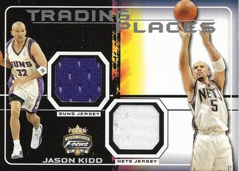 2001-02 Fleer Focus - Trading Places Jerseys #TP-JK Jason Kidd Front