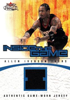 2001-02 Fleer Force - Inside the Game Jerseys #IG-AI Allen Iverson Front
