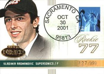 2001-02 Fleer Force - Rookie Postmarks #112 Vladimir Radmanovic Front