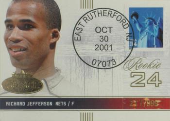 2001-02 Fleer Force - Rookie Postmarks #113 Richard Jefferson Front