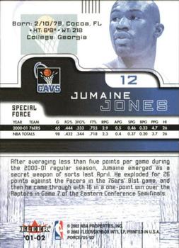 2001-02 Fleer Force - Special Force #12 Jumaine Jones Back