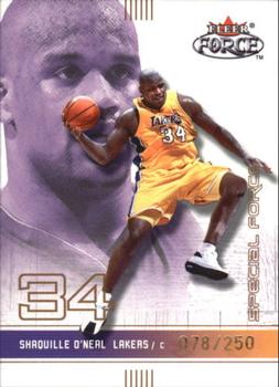 2001-02 Fleer Force - Special Force #14 Shaquille O'Neal Front