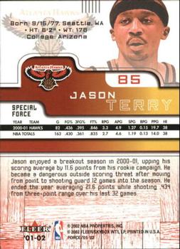 2001-02 Fleer Force - Special Force #85 Jason Terry Back