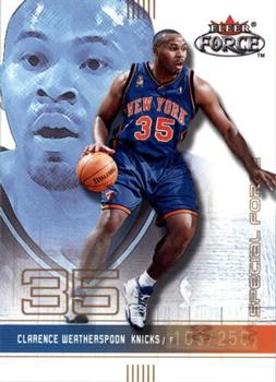2001-02 Fleer Force - Special Force #139 Clarence Weatherspoon Front