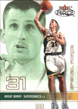 2001-02 Fleer Force - Special Force #140 Brent Barry Front