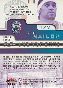 2001-02 Fleer Force - Special Force #177 Lee Nailon Back