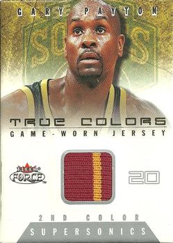 2001-02 Fleer Force - True Colors Jerseys Two Color #TC GP [2] Gary Payton Front