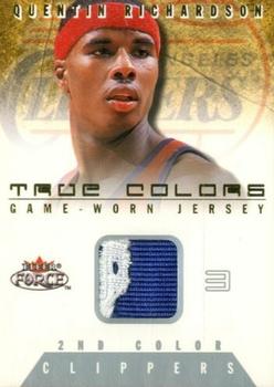2001-02 Fleer Force - True Colors Jerseys Two Color #TC QR [2] Quentin Richardson Front