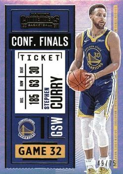 2020-21 Panini Contenders - Conference Finals Ticket #20 Stephen Curry Front